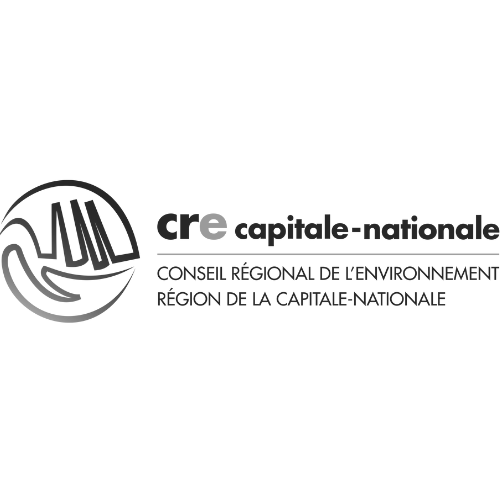 Logo du CRE Capitale-Nationale - Conseil régional de l'environnement Région de la Capitale-Nationale - Entreprise ayant fait appel aux services conseils de Marie-Andrée Roy | Marie-Andrée Roy, Services conseil et Design Thinking